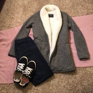 Fur lined sweater